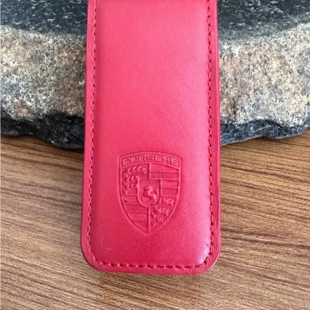 Porsche New Key Pouch Holder ..No Key, Listing Is For One Black or One Red.